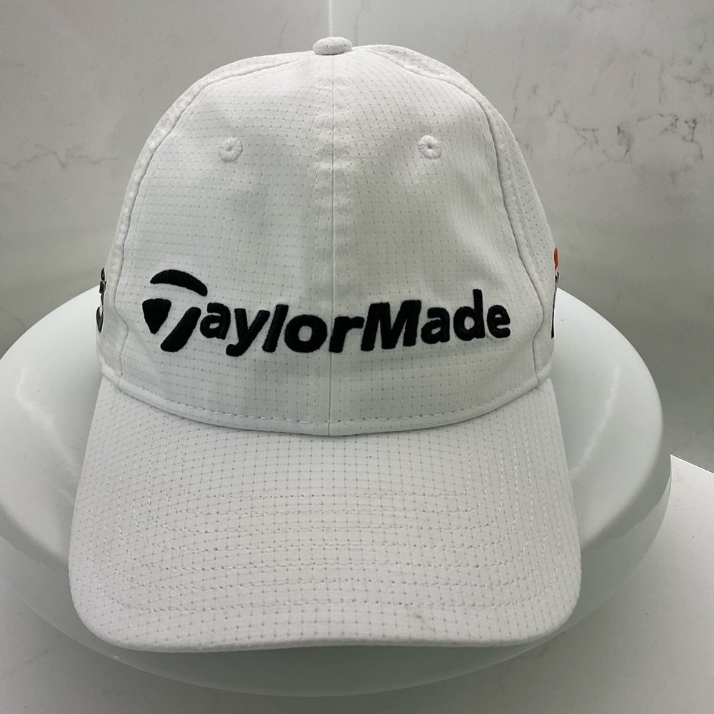 TaylorMade TP5 M5 white adjustable strap-back hat